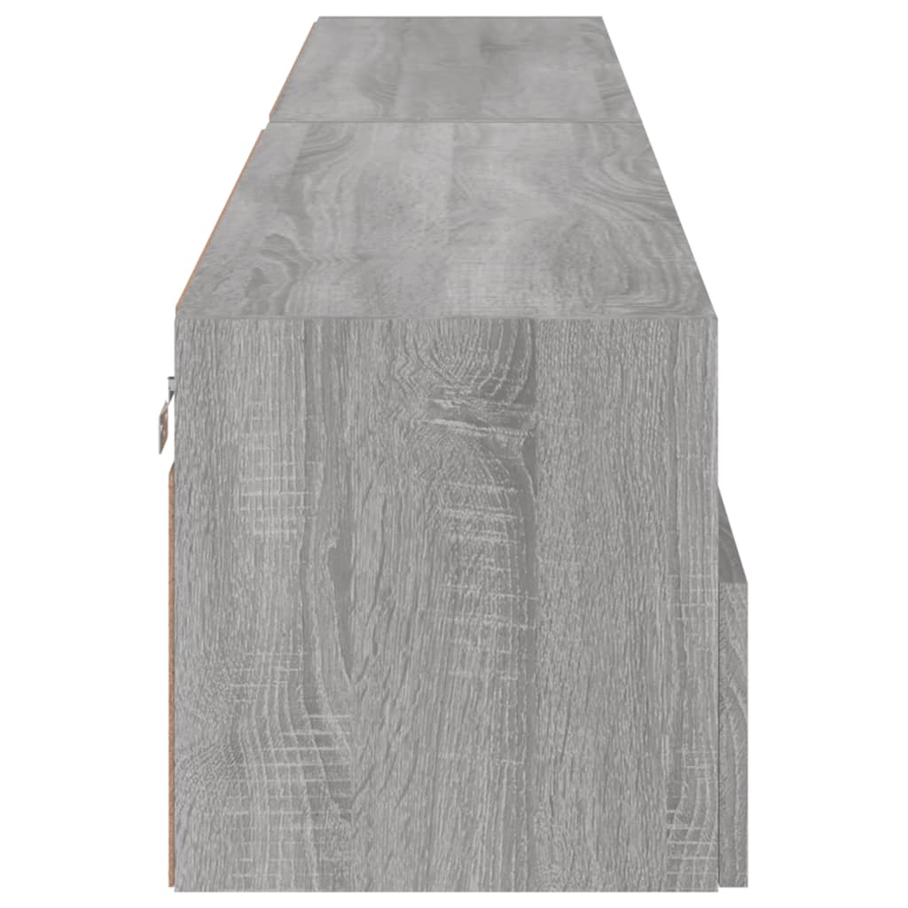 Tv-wandmeubels 2 st 100x30x30 cm hout grijs sonoma is nu te koop bij PeponiXL, paradijselijk wonen!
