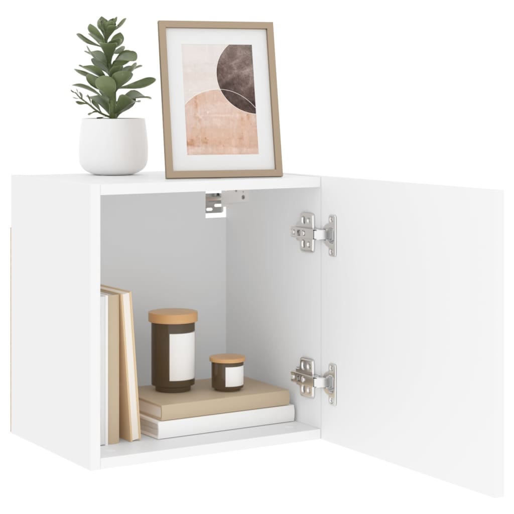 Tv-wandmeubels 2 st 40,5x30x40 cm bewerkt hout wit is nu te koop bij PeponiXL, paradijselijk wonen!
