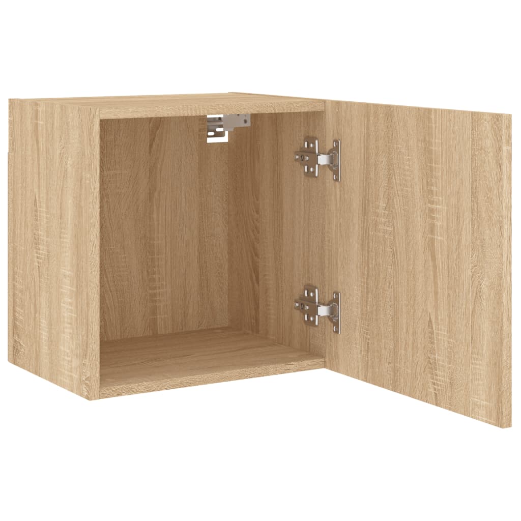 Tv-wandmeubel 40,5x30x40 cm bewerkt hout sonoma eikenkleurig is nu te koop bij PeponiXL, paradijselijk wonen!