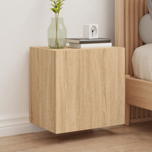 Tv-wandmeubels 2 st 40,5x30x40 cm hout sonoma eikenkleurig is nu te koop bij PeponiXL, paradijselijk wonen!