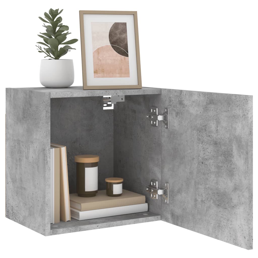 Tv-wandmeubels 2 st 40,5x30x40 cm bewerkt hout betongrijs is nu te koop bij PeponiXL, paradijselijk wonen!