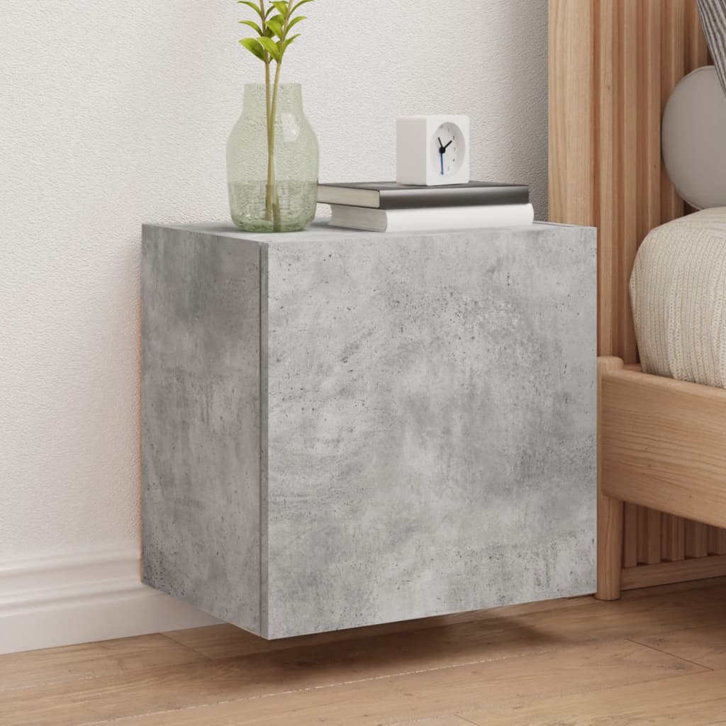 Tv-wandmeubels 2 st 40,5x30x40 cm bewerkt hout betongrijs is nu te koop bij PeponiXL, paradijselijk wonen!