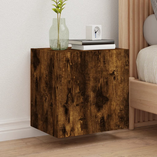 Tv-wandmeubels 2 st 40,5x30x40 cm bewerkt hout gerookt eiken is nu te koop bij PeponiXL, paradijselijk wonen!
