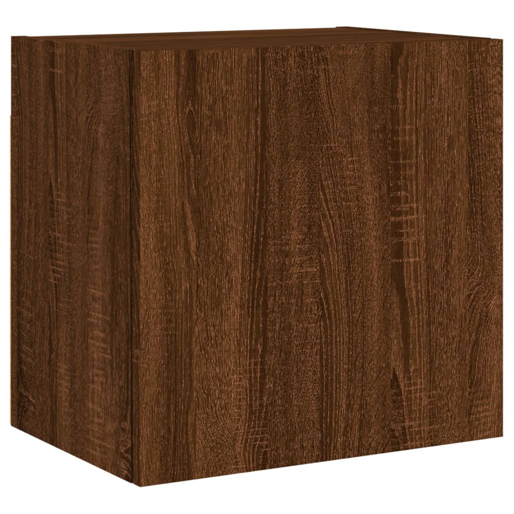 Tv-wandmeubels 2 st 40,5x30x40 cm bewerkt hout bruineikenkleur is nu te koop bij PeponiXL, paradijselijk wonen!
