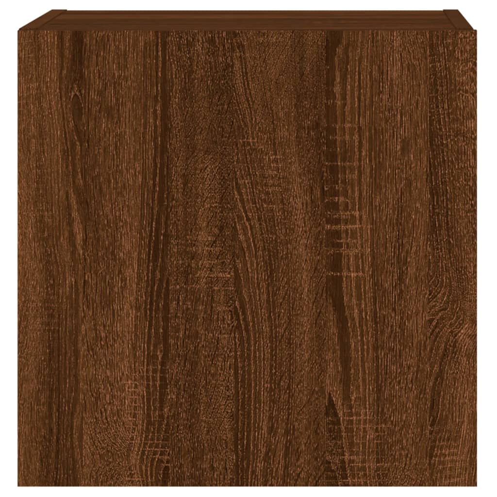 Tv-wandmeubels 2 st 40,5x30x40 cm bewerkt hout bruineikenkleur is nu te koop bij PeponiXL, paradijselijk wonen!