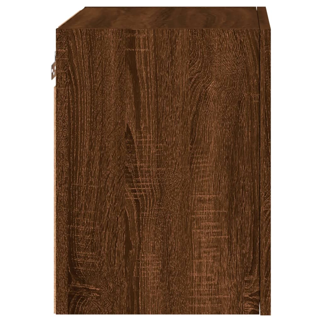 Tv-wandmeubels 2 st 40,5x30x40 cm bewerkt hout bruineikenkleur is nu te koop bij PeponiXL, paradijselijk wonen!