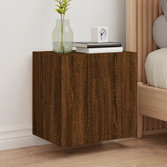 Tv-wandmeubels 2 st 40,5x30x40 cm bewerkt hout bruineikenkleur is nu te koop bij PeponiXL, paradijselijk wonen!