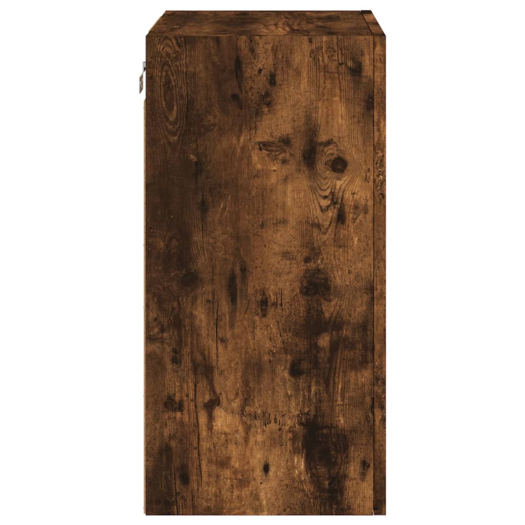 Tv-wandmeubel 40,5x30x60 cm bewerkt hout gerookt eikenkleurig is nu te koop bij PeponiXL, paradijselijk wonen!