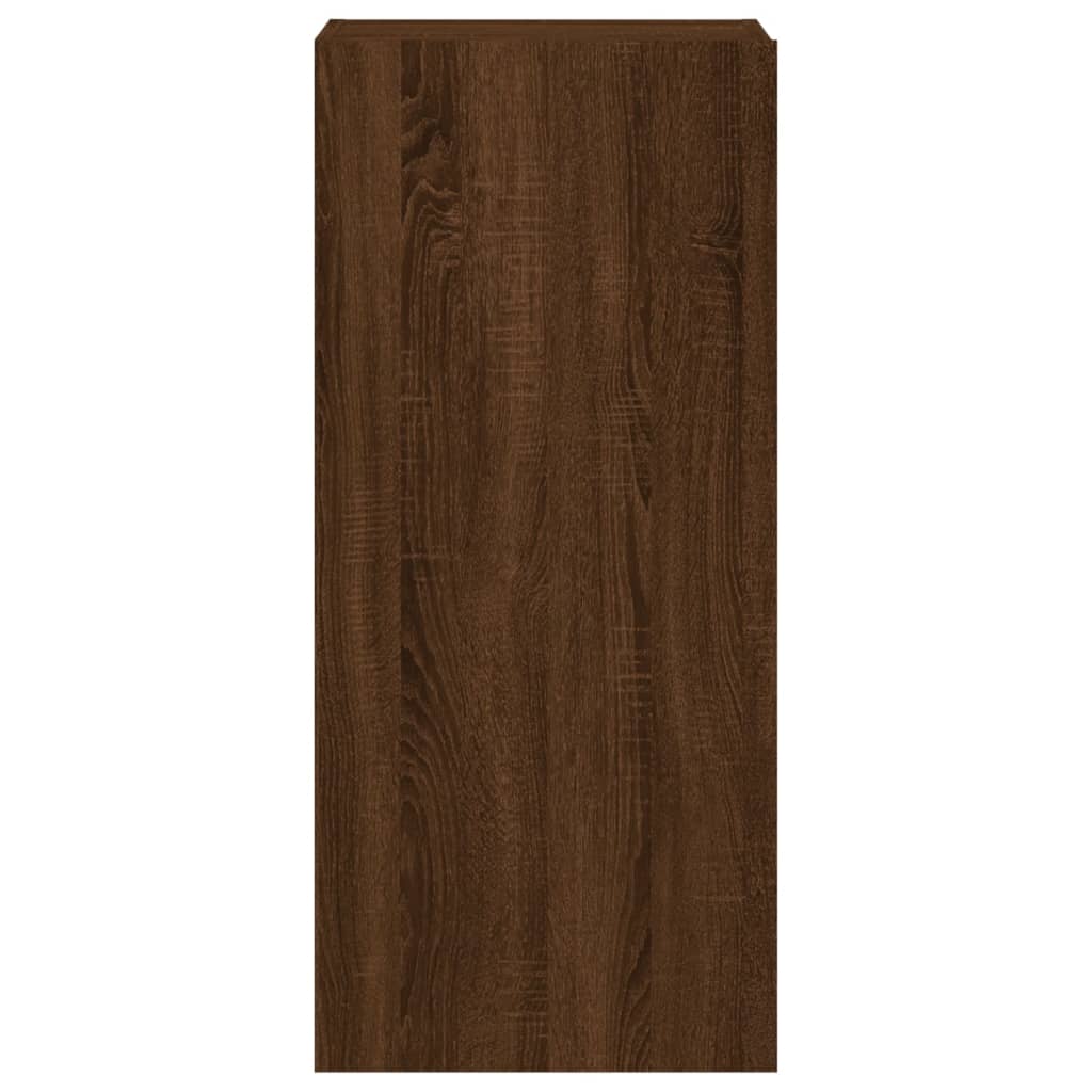 Tv-wandmeubel 40,5x30x90 cm bewerkt hout bruin eikenkleur is nu te koop bij PeponiXL, paradijselijk wonen!