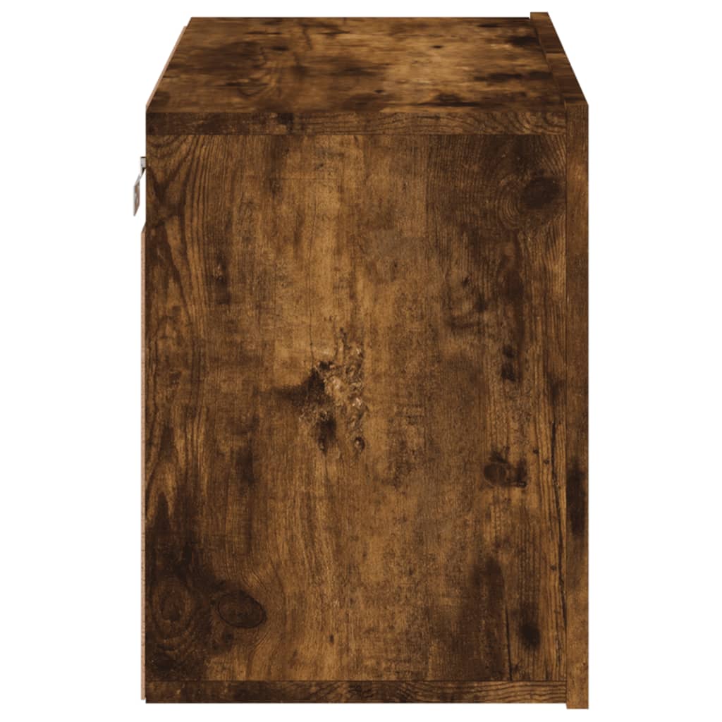 Tv-meubel wandgemonteerd 60x30x41 cm gerookt eikenkleurig is nu te koop bij PeponiXL, paradijselijk wonen!