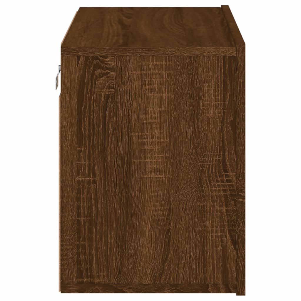 Tv-meubel wandgemonteerd 60x30x41 cm bruin eikenkleur is nu te koop bij PeponiXL, paradijselijk wonen!