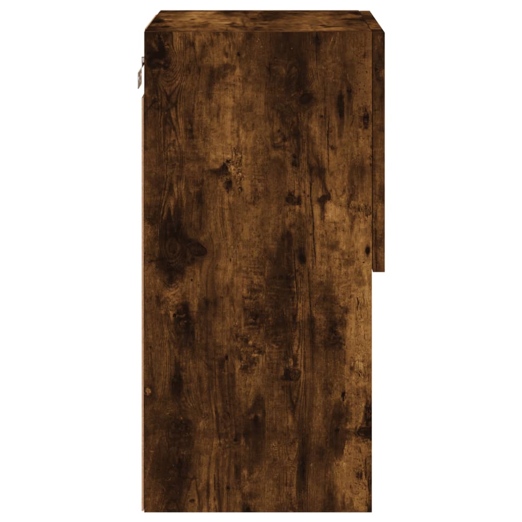 Tv-meubel LED-verlichting 30,5x30x60 cm gerookt eikenkleurig is nu te koop bij PeponiXL, paradijselijk wonen!