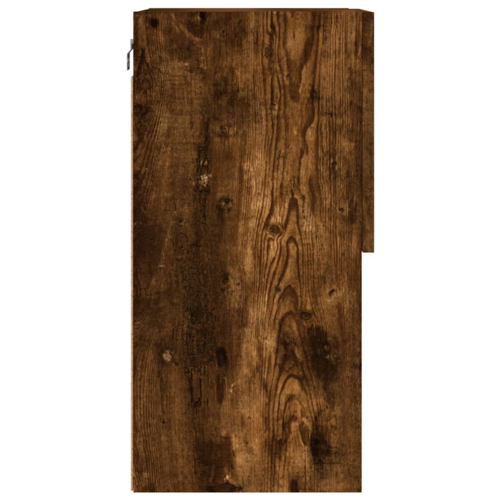 Tv-meubel LED-verlichting 40,5x30x60 cm gerookt eikenkleurig is nu te koop bij PeponiXL, paradijselijk wonen!