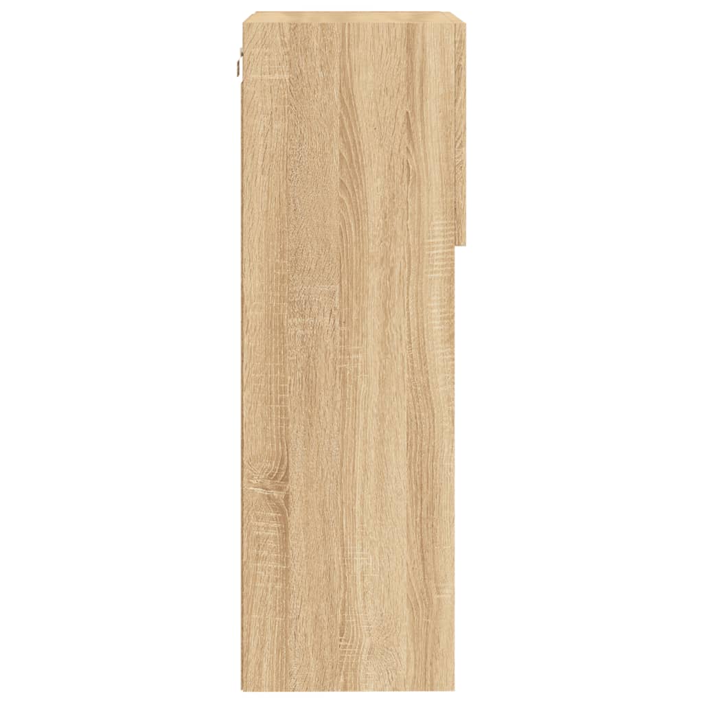 Tv-meubel met LED-verlichting 40,5x30x90 cm sonoma eikenkleurig is nu te koop bij PeponiXL, paradijselijk wonen!