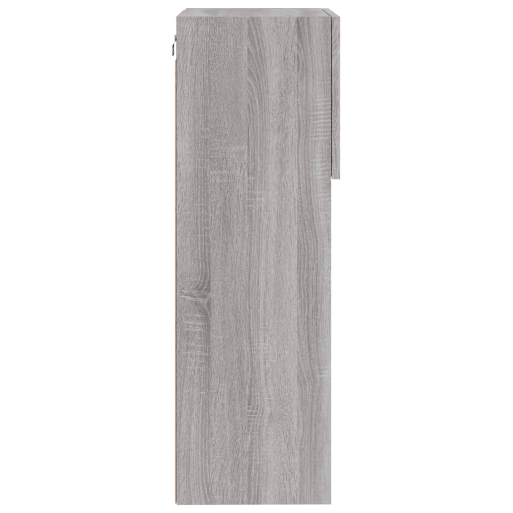 Tv-meubel met LED-verlichting 40,5x30x90 cm grijs sonoma eiken is nu te koop bij PeponiXL, paradijselijk wonen!