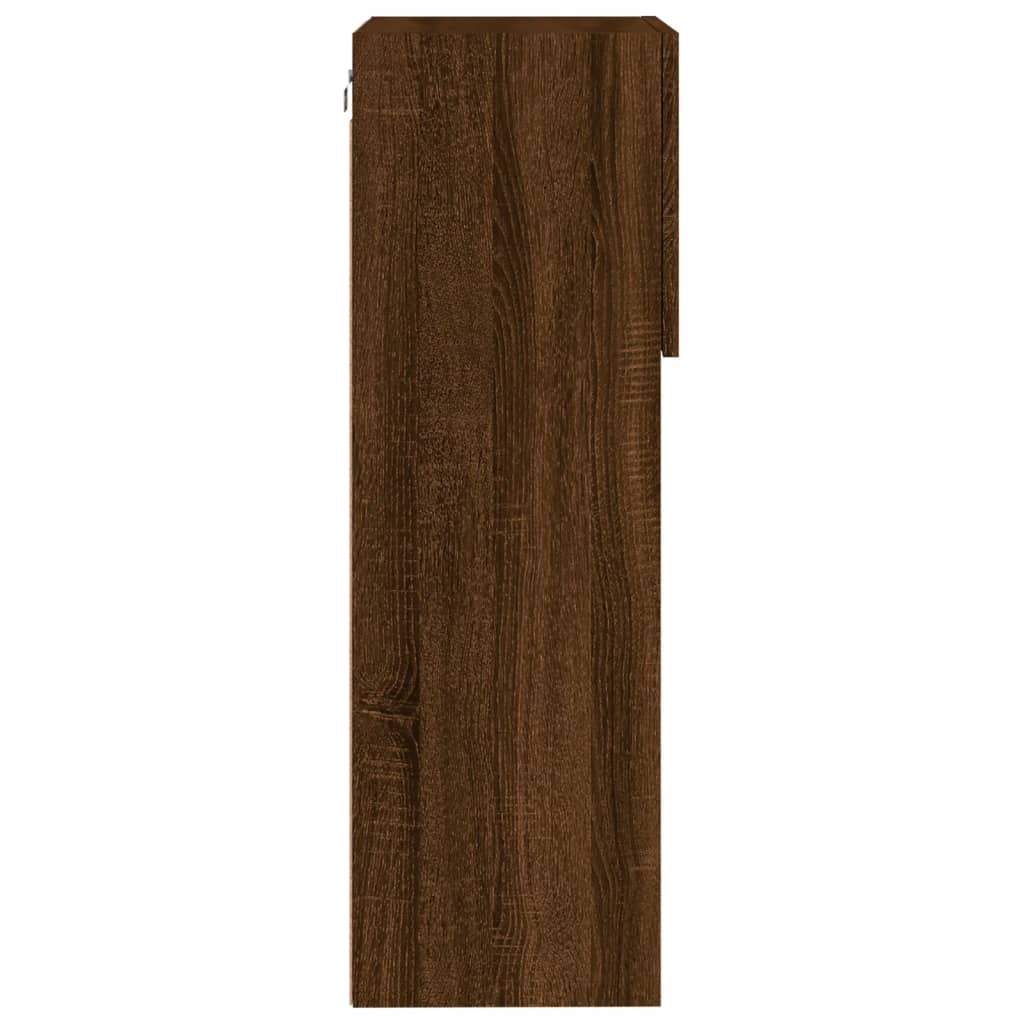 Tv-meubel met LED-verlichting 40,5x30x90 cm bruin eikenkleur is nu te koop bij PeponiXL, paradijselijk wonen!