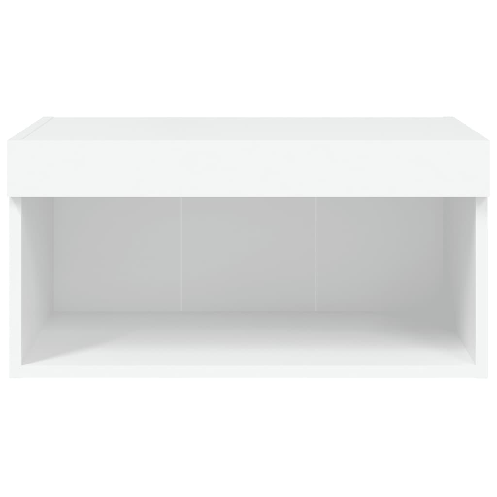 Tv-meubel met LED-verlichting 60x30x30 cm wit is nu te koop bij PeponiXL, paradijselijk wonen!