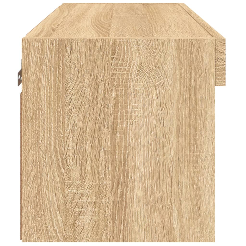 Tv-meubel met LED-verlichting 60x30x30 cm sonoma eikenkleurig is nu te koop bij PeponiXL, paradijselijk wonen!