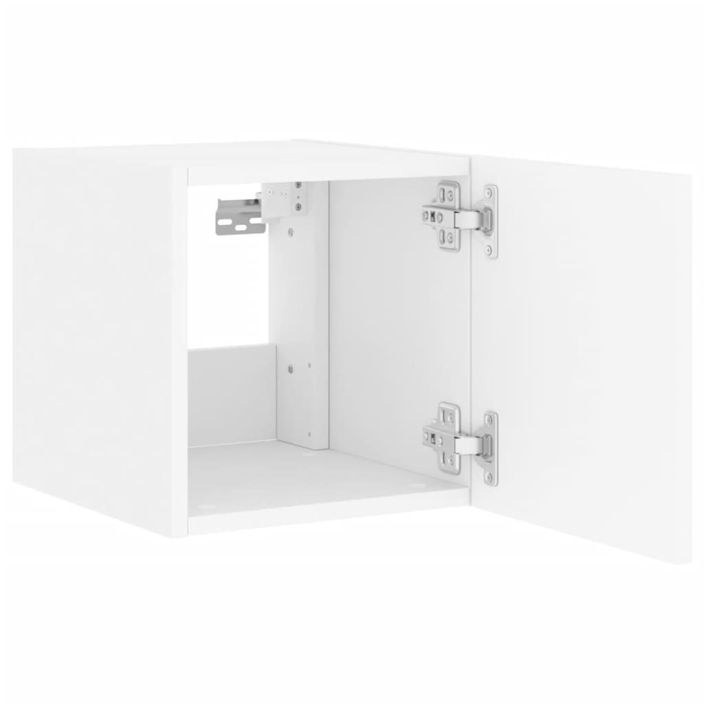 Tv-wandmeubel met LED-verlichting 30,5x35x30 cm wit is nu te koop bij PeponiXL, paradijselijk wonen!