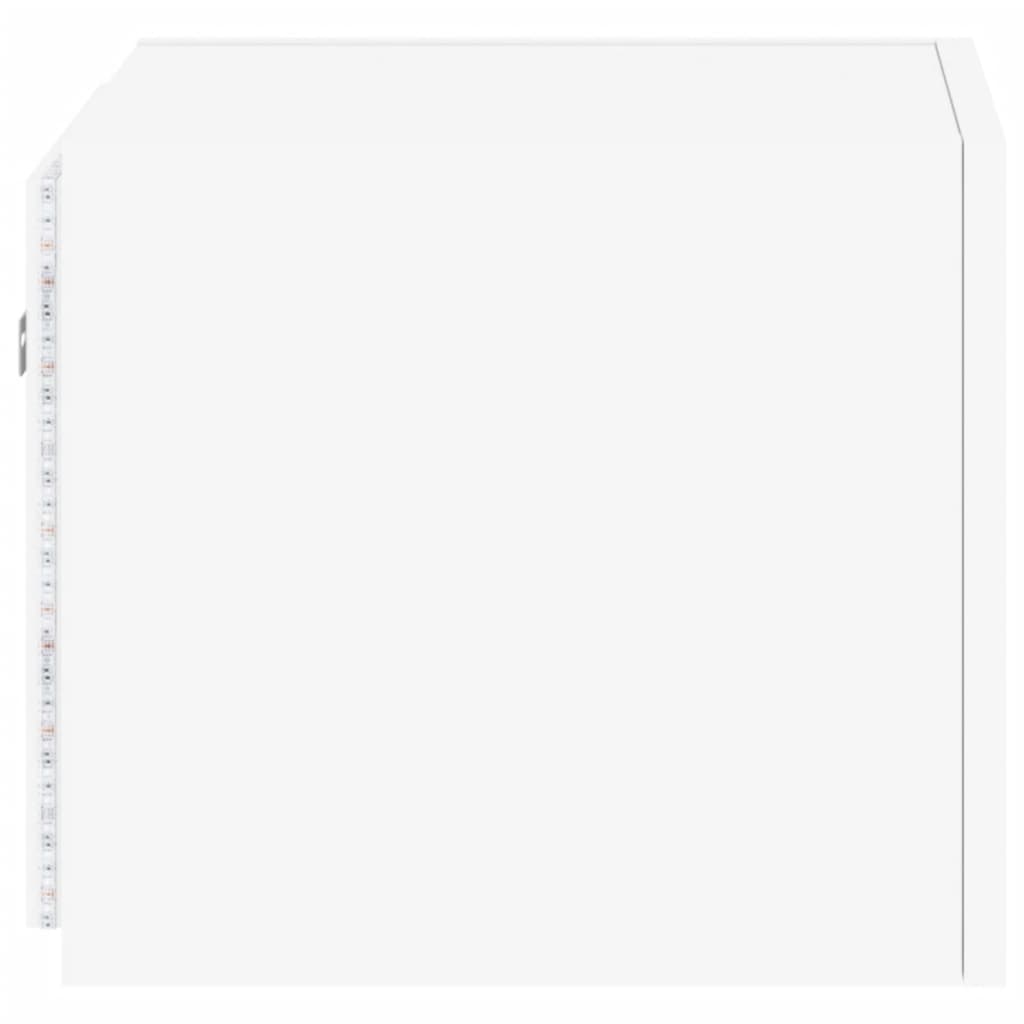 Tv-wandmeubel met LED-verlichting 30,5x35x30 cm wit is nu te koop bij PeponiXL, paradijselijk wonen!