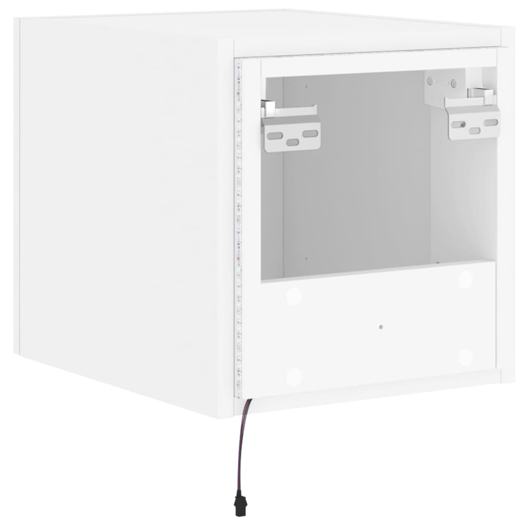 Tv-wandmeubel met LED-verlichting 30,5x35x30 cm wit is nu te koop bij PeponiXL, paradijselijk wonen!
