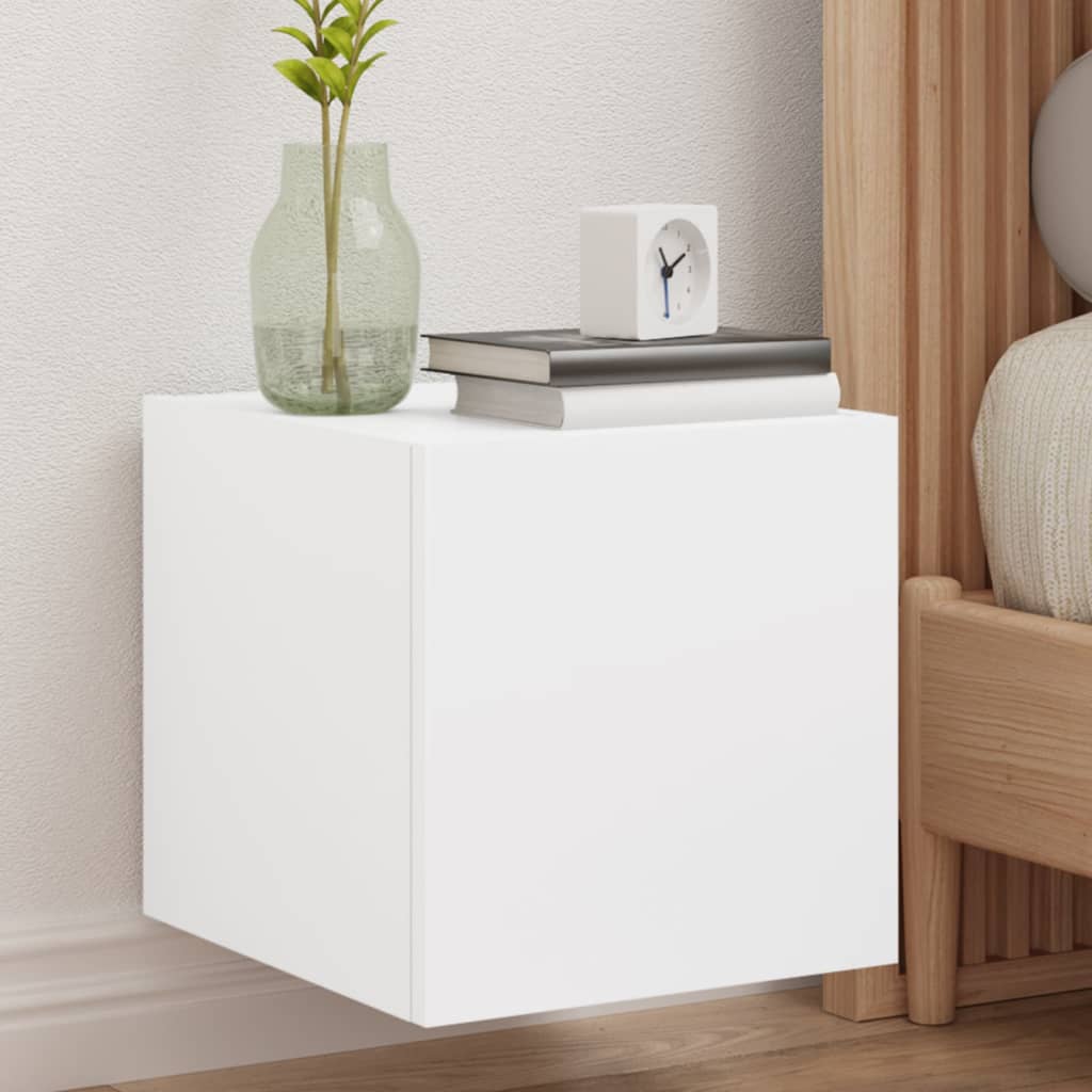 Tv-wandmeubel met LED-verlichting 30,5x35x30 cm wit is nu te koop bij PeponiXL, paradijselijk wonen!