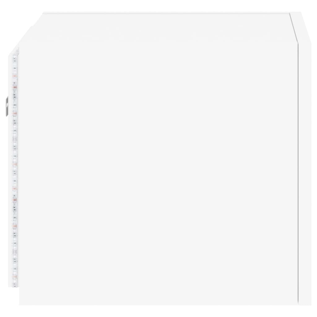 Tv-wandmeubels met LED-verlichting 2 st 30,5x35x30 cm wit is nu te koop bij PeponiXL, paradijselijk wonen!