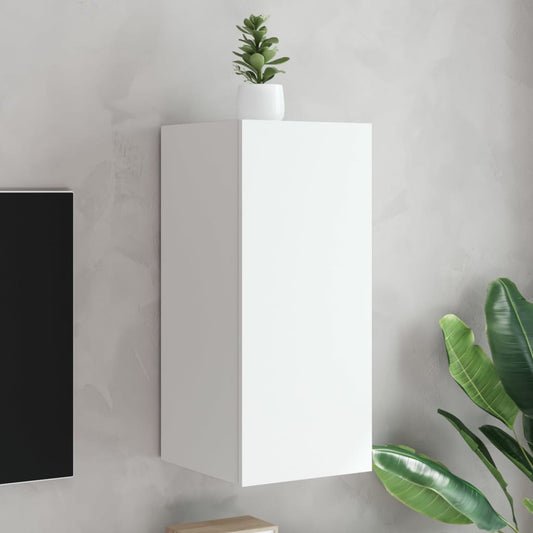 Tv-wandmeubel met LED-verlichting 30,5x35x70 cm wit is nu te koop bij PeponiXL, paradijselijk wonen!