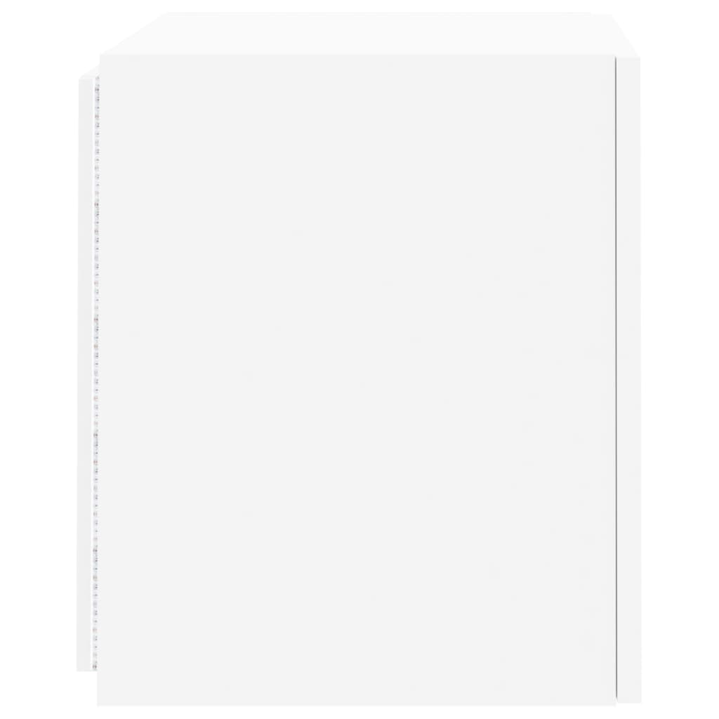 Tv-wandmeubelen met LED-verlichting 2 st 40,5x35x40 cm wit is nu te koop bij PeponiXL, paradijselijk wonen!