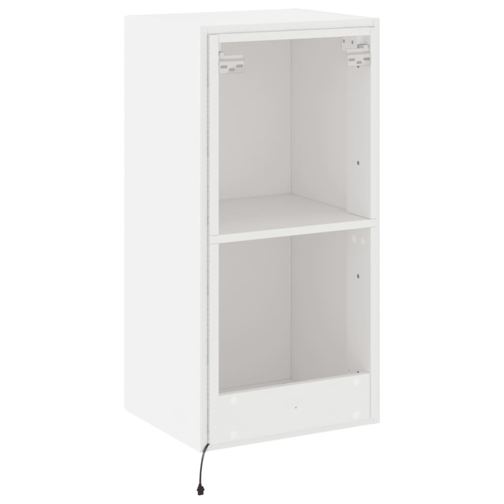 Tv-wandmeubel met LED-verlichting 40,5x35x80 cm wit is nu te koop bij PeponiXL, paradijselijk wonen!