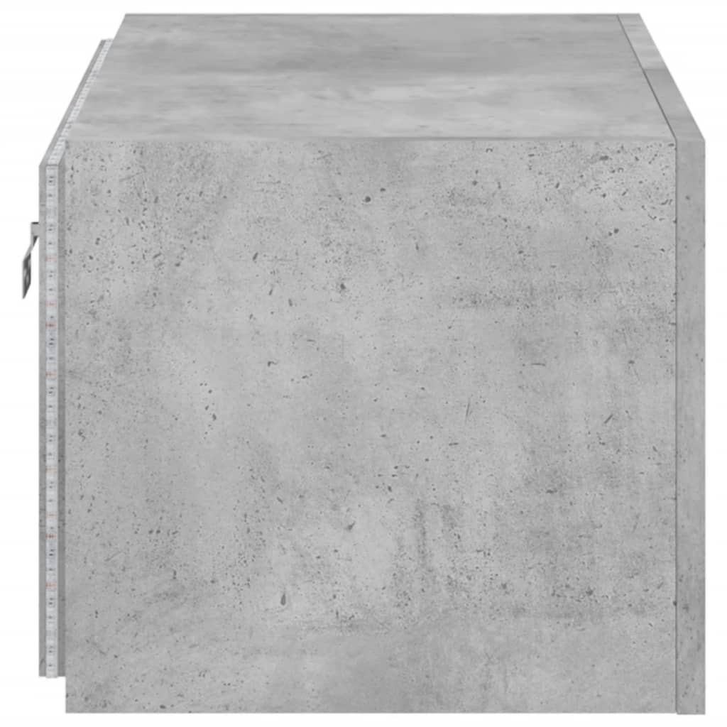 Tv-wandmeubel met LED-verlichting 60x35x31 cm betongrijs is nu te koop bij PeponiXL, paradijselijk wonen!