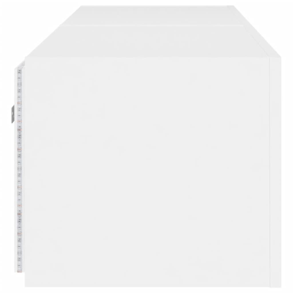 Tv-wandmeubels met LED-verlichting 2 st 80x35x31 cm wit is nu te koop bij PeponiXL, paradijselijk wonen!