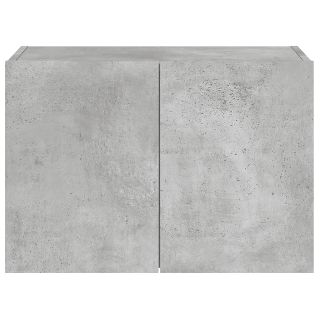 Tv-wandmeubel met LED-verlichting 60x35x41 cm betongrijs is nu te koop bij PeponiXL, paradijselijk wonen!