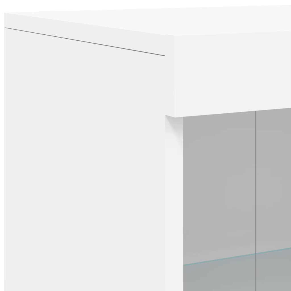Dressoir met LED-verlichting 162x37x100 cm wit is nu te koop bij PeponiXL, paradijselijk wonen!