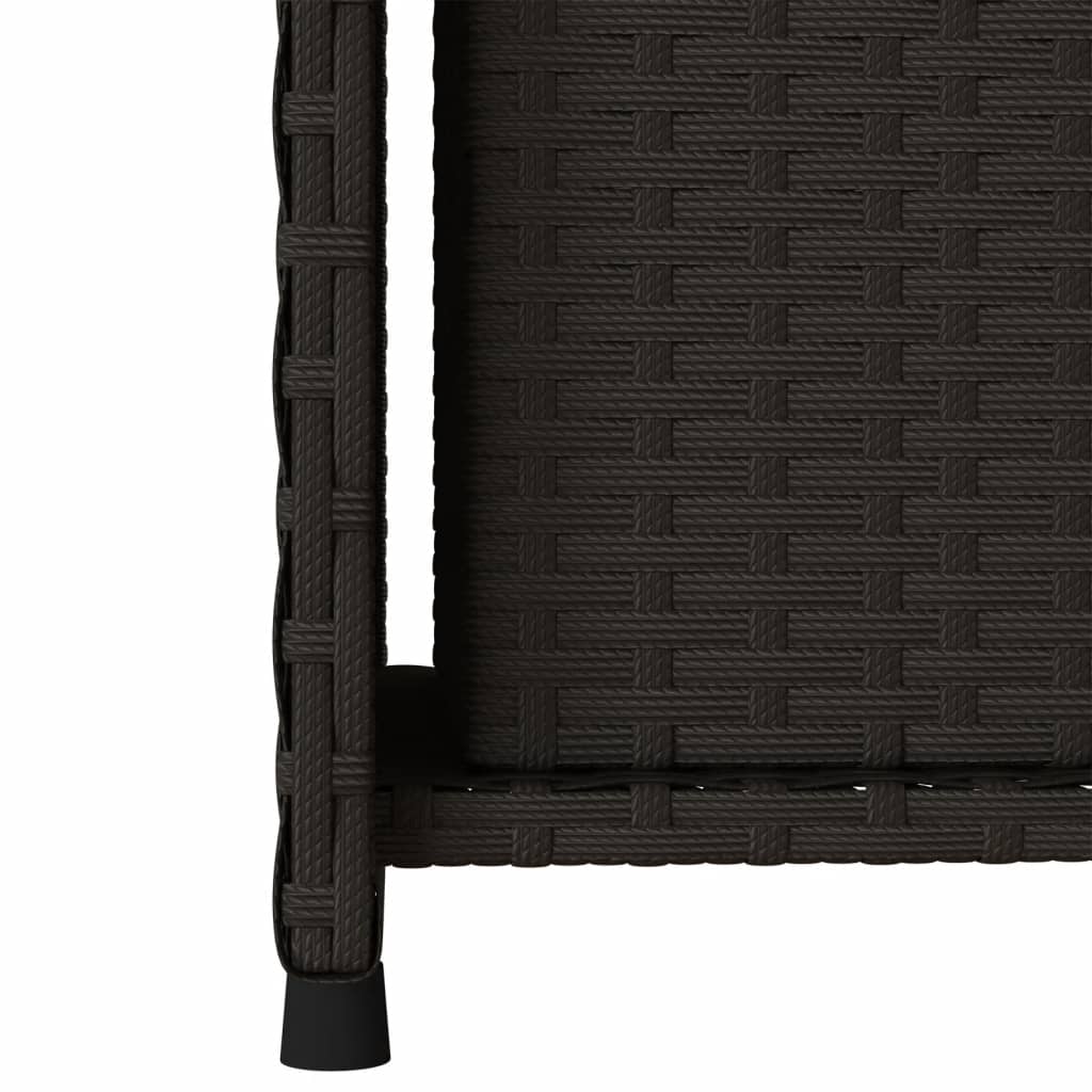 Tuinkast 50x55x115 cm poly rattan zwart is nu te koop bij PeponiXL, paradijselijk wonen!