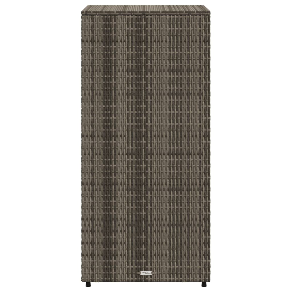 Tuinkast 50x55x115 cm poly rattan grijs is nu te koop bij PeponiXL, paradijselijk wonen!