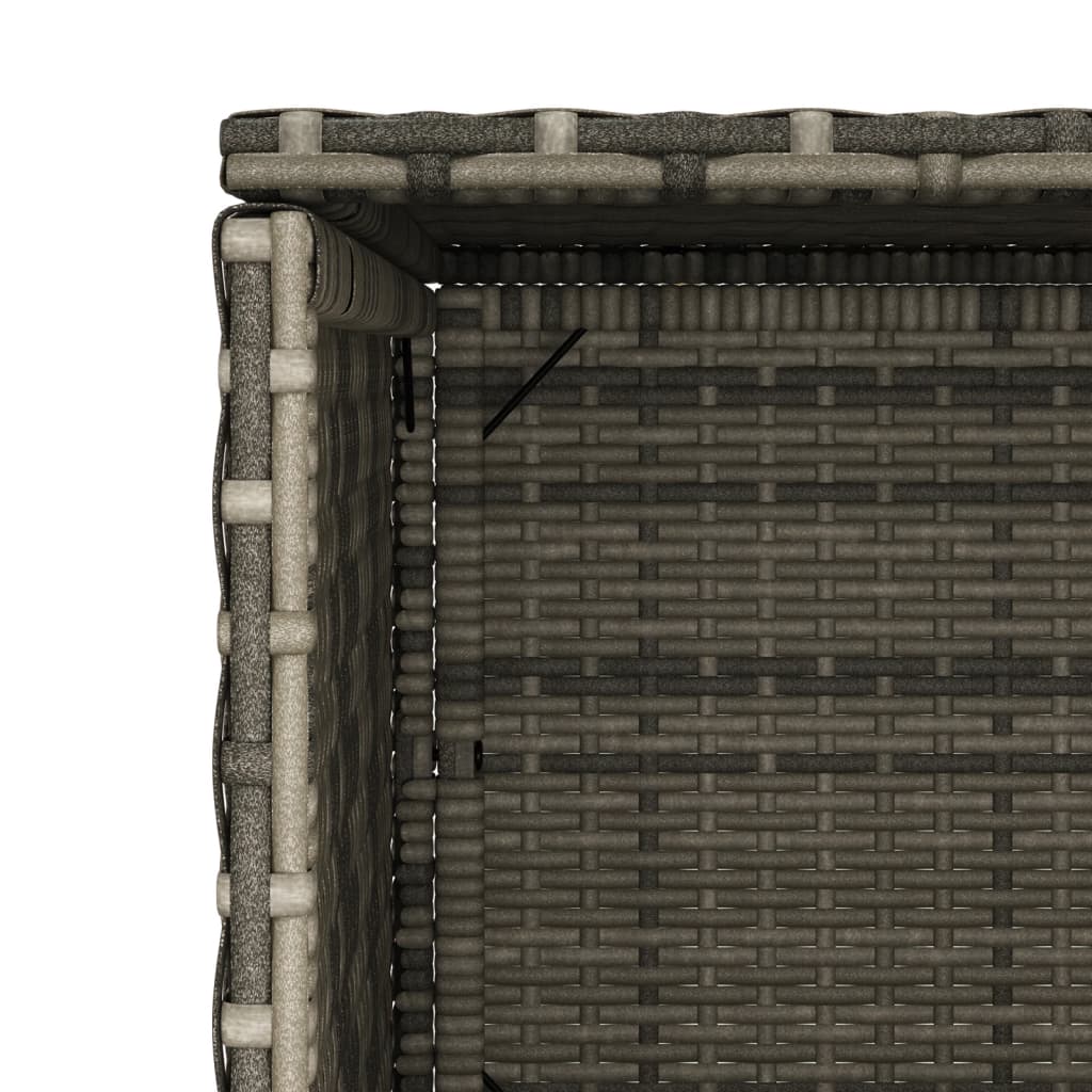 Tuinkast 50x55x115 cm poly rattan grijs is nu te koop bij PeponiXL, paradijselijk wonen!