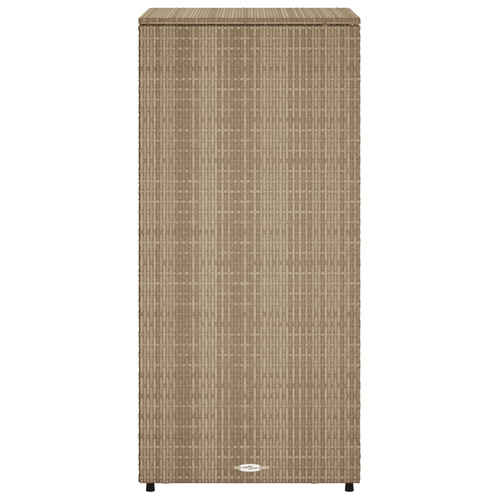 Tuinkast 50x55x115 cm poly rattan beige is nu te koop bij PeponiXL, paradijselijk wonen!