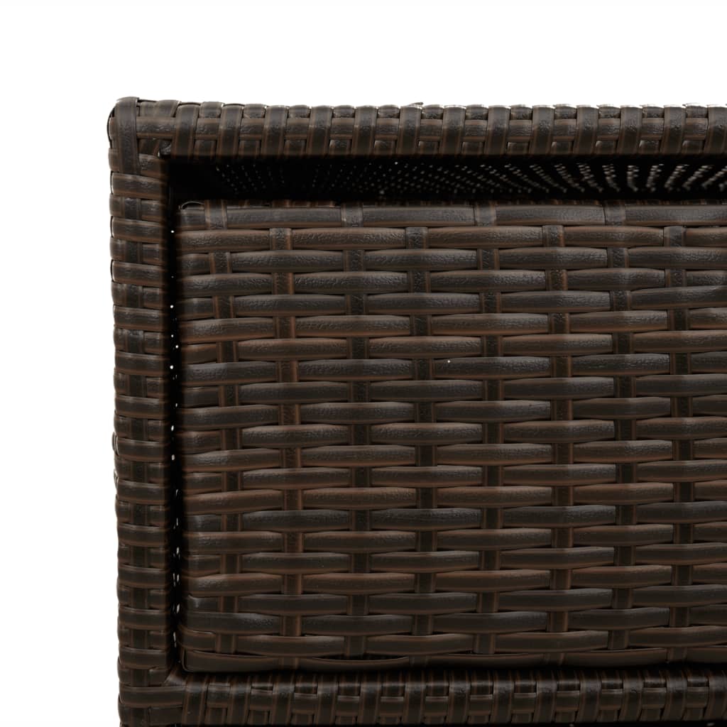 Tuinkast 55x59x80 cm poly rattan bruin is nu te koop bij PeponiXL, paradijselijk wonen!