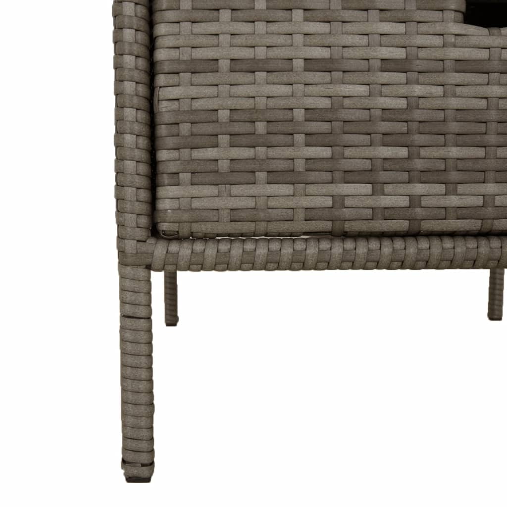 Tuinkast 55x59x80 cm poly rattan grijs is nu te koop bij PeponiXL, paradijselijk wonen!