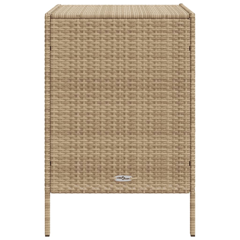 Tuinkast 55x59x80 cm poly rattan beige is nu te koop bij PeponiXL, paradijselijk wonen!
