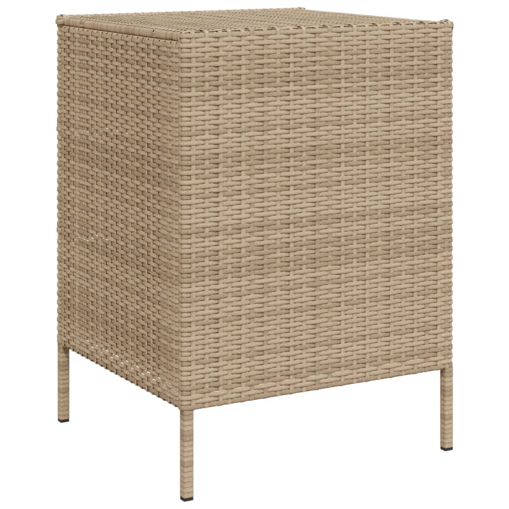 Tuinkast 55x59x80 cm poly rattan beige is nu te koop bij PeponiXL, paradijselijk wonen!