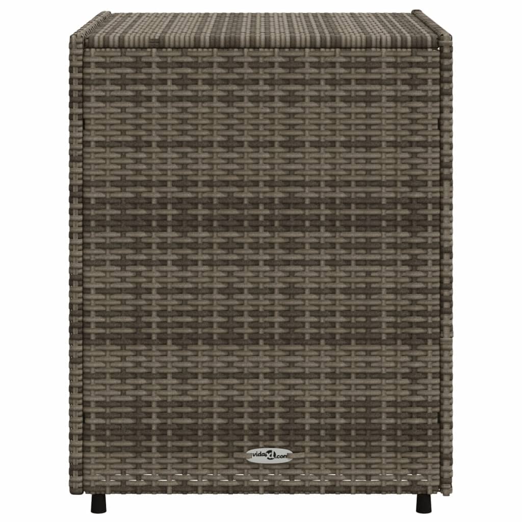 Tuinkast 55x59x69 cm poly rattan grijs is nu te koop bij PeponiXL, paradijselijk wonen!