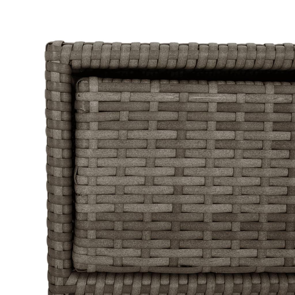 Tuinkast 55x59x69 cm poly rattan grijs is nu te koop bij PeponiXL, paradijselijk wonen!