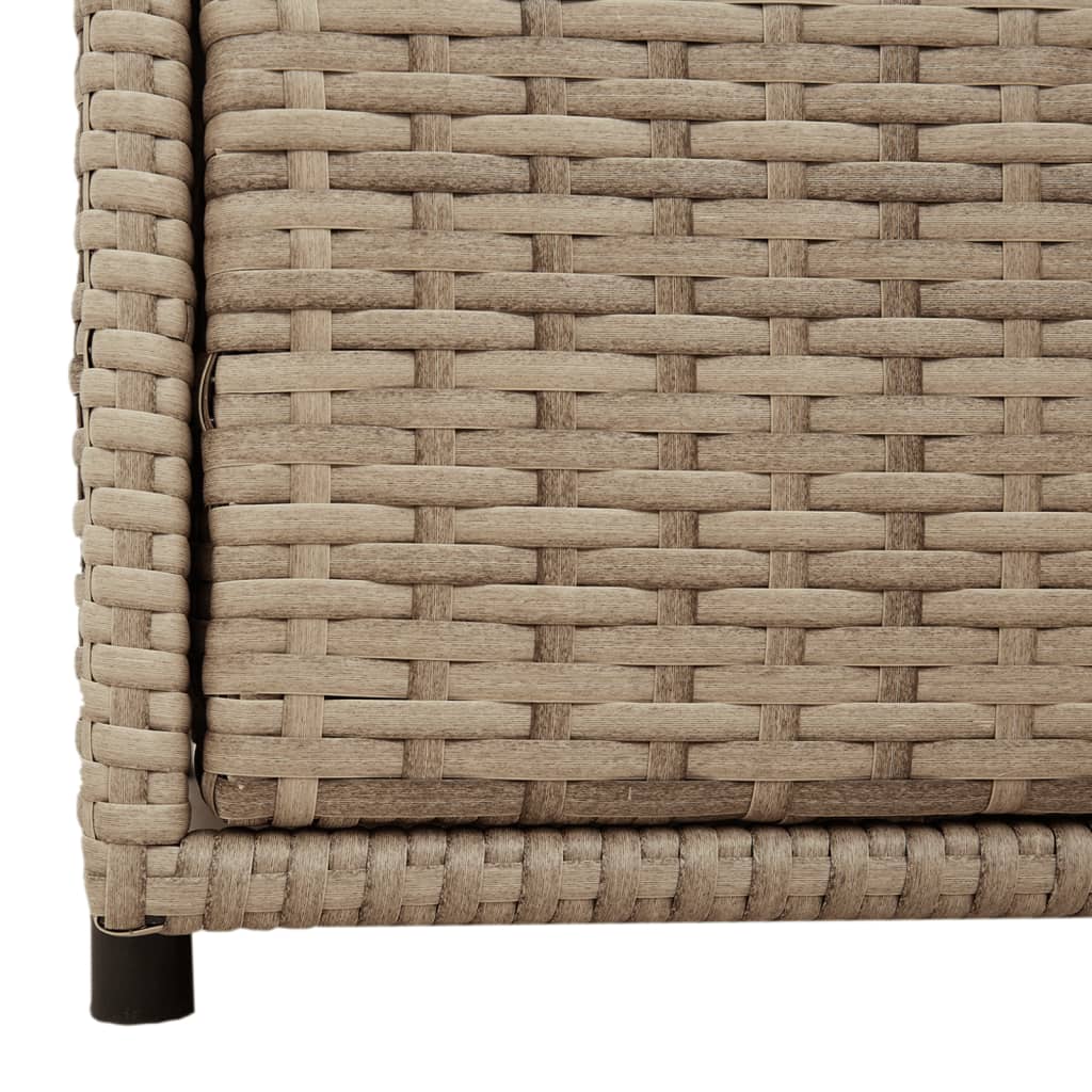 Tuinkast 55x59x69 cm poly rattan beige is nu te koop bij PeponiXL, paradijselijk wonen!