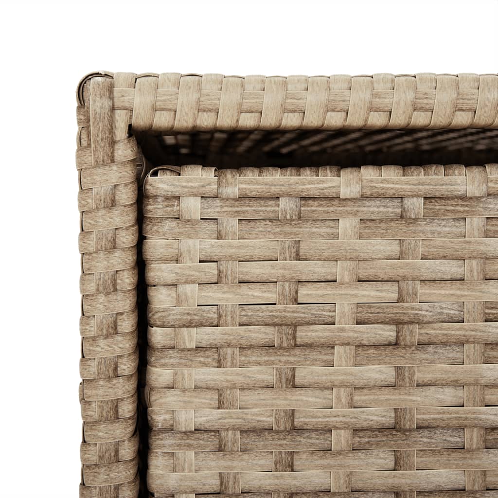 Tuinkast 55x59x69 cm poly rattan beige is nu te koop bij PeponiXL, paradijselijk wonen!