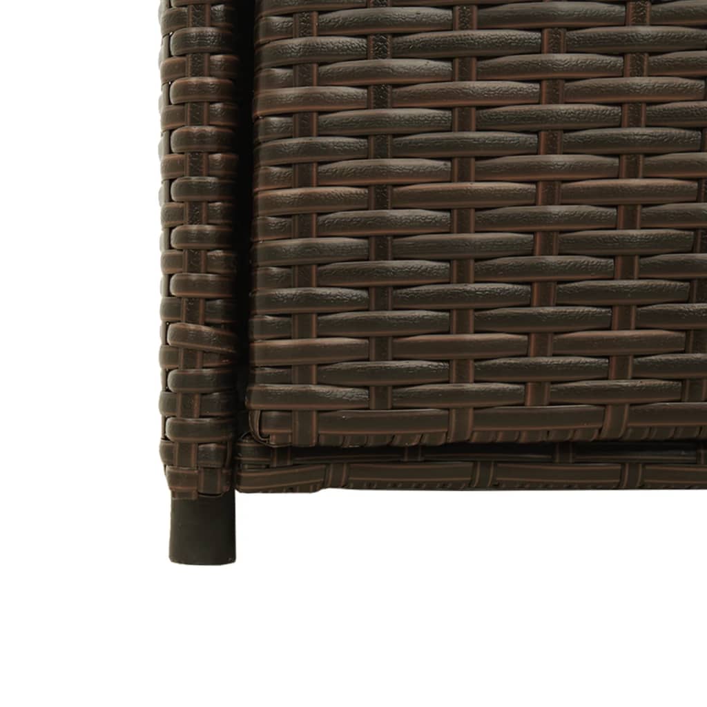 Tuinkast 55x55x111 cm poly rattan bruin is nu te koop bij PeponiXL, paradijselijk wonen!