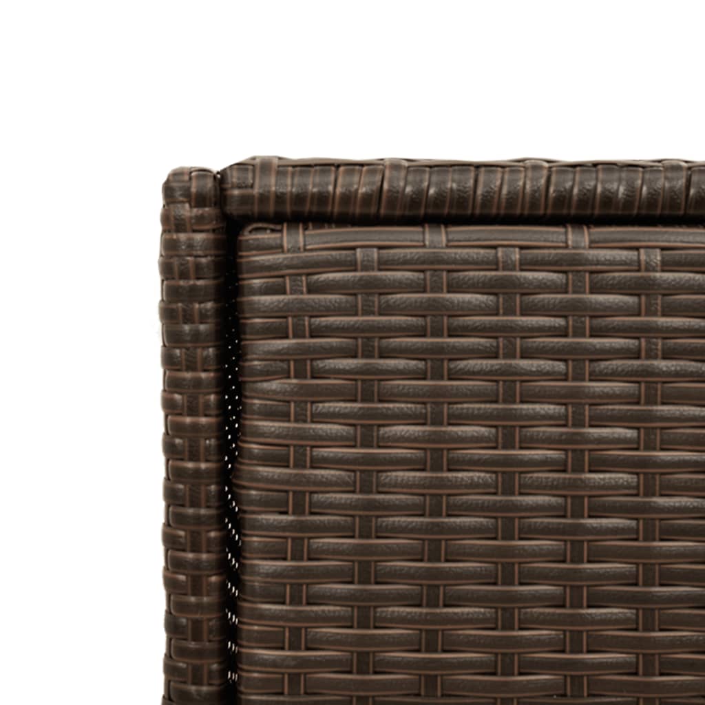 Tuinkast 55x55x111 cm poly rattan bruin is nu te koop bij PeponiXL, paradijselijk wonen!