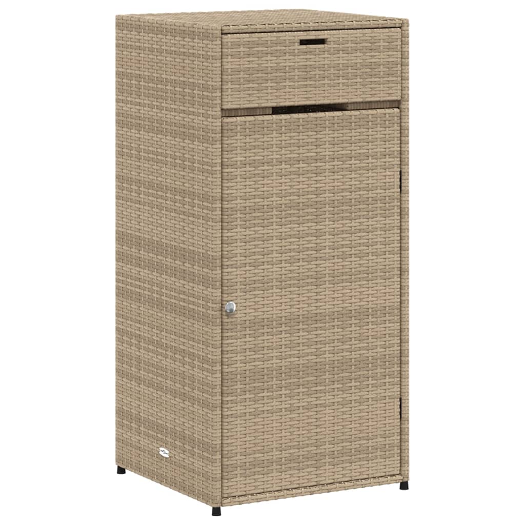 Tuinkast 55x55x111 cm poly rattan beige is nu te koop bij PeponiXL, paradijselijk wonen!