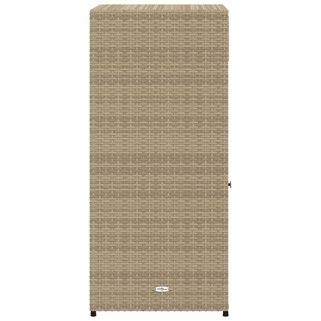 Tuinkast 55x55x111 cm poly rattan beige is nu te koop bij PeponiXL, paradijselijk wonen!